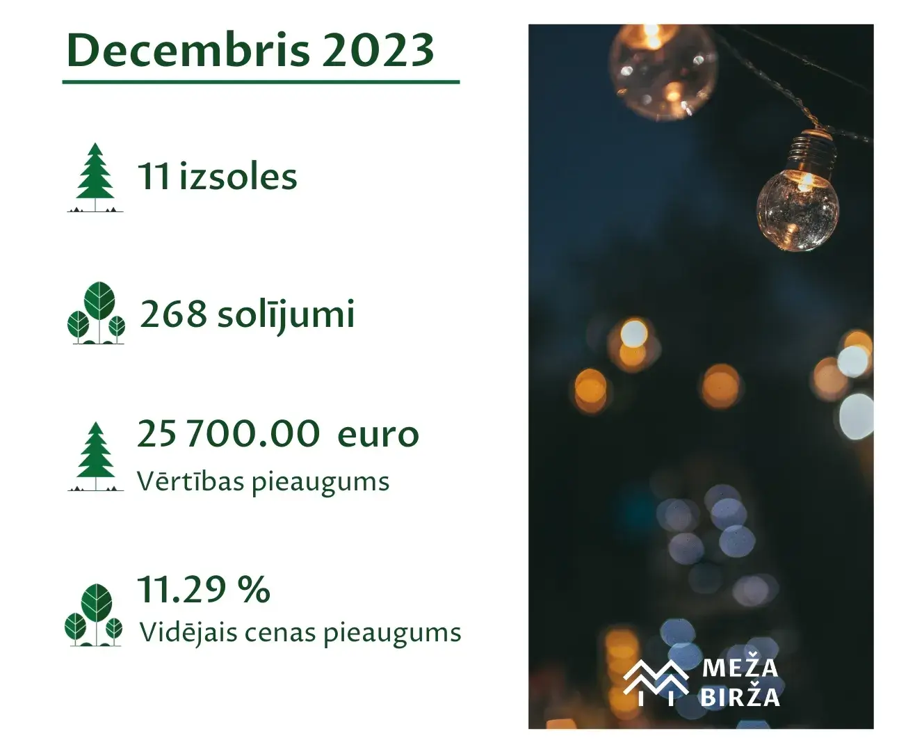 decembra cirsmu izsoļu statistika meža birža