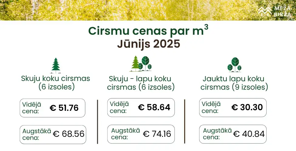 cirsmu cena par kubikmetru