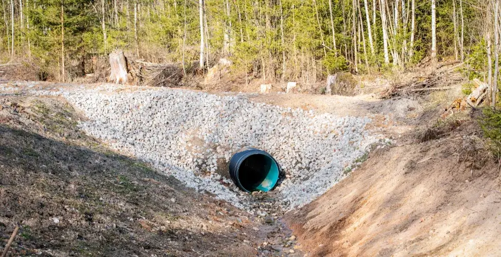 meža meliorācija caurtekas