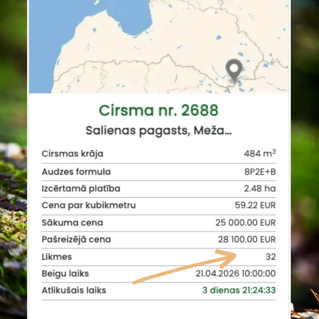Cirsmu izsole aprīlī