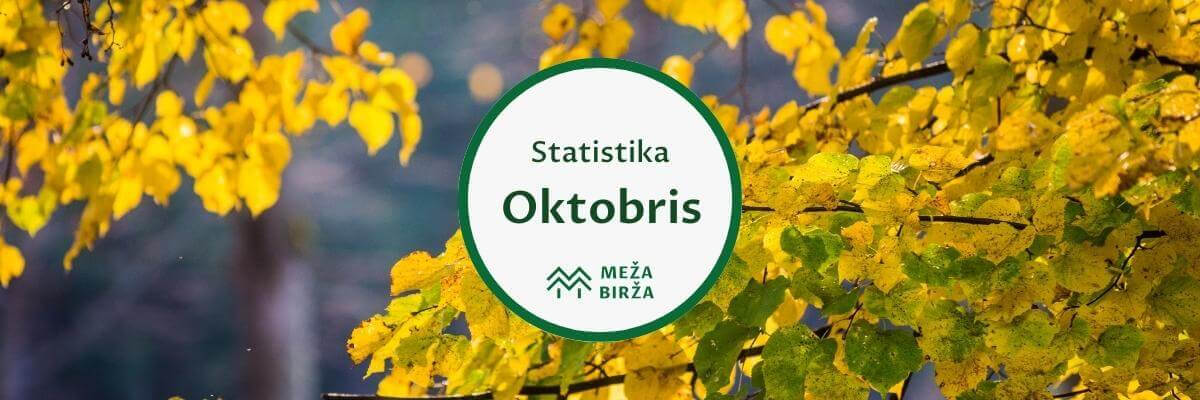 Statistika - oktobris Meža Biržā